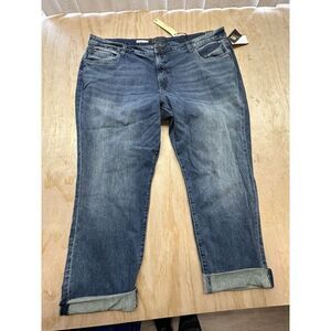 Kut From The Kloth Jeans 24W Blue Katy High Rise Ankle Boyfriend Medium Wash NWT